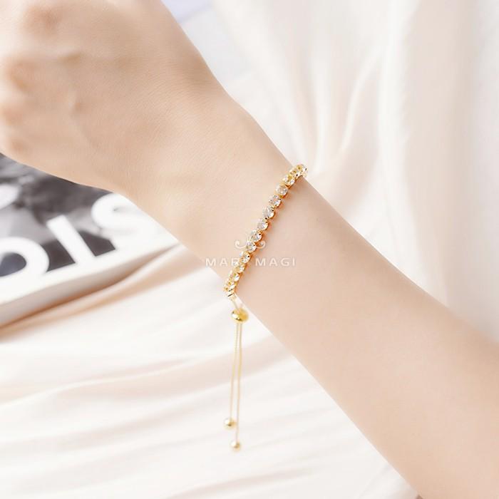 marimagi ブレスレット クローバー 金属アレルギー対応 アクセサリー コーティング ジルコン 18k ゴールド シルバー925 ジルコニア サークル オフィス おしゃれ |  | 04