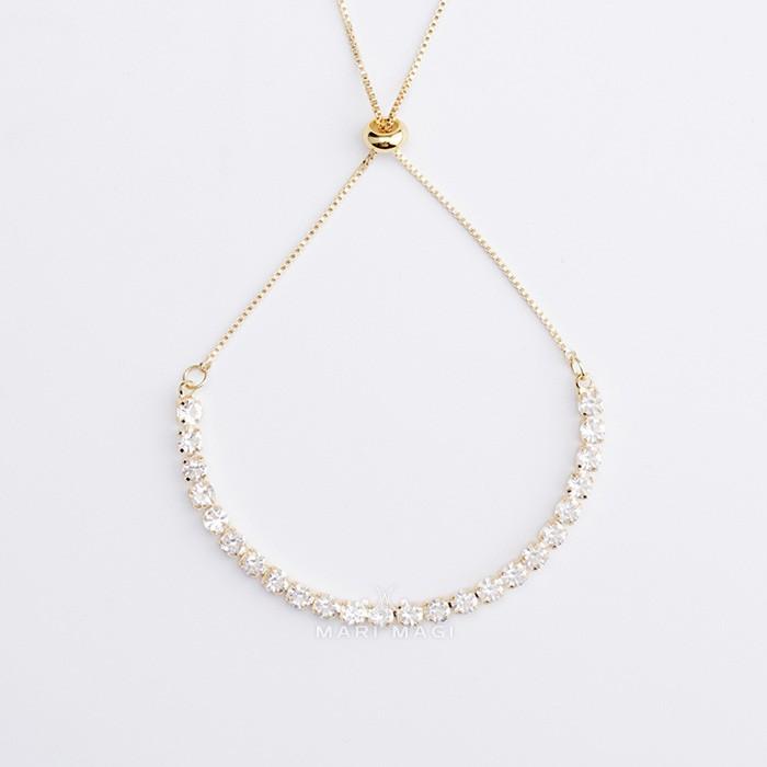 marimagi ブレスレット クローバー 金属アレルギー対応 アクセサリー コーティング ジルコン 18k ゴールド シルバー925 ジルコニア サークル オフィス おしゃれ |  | 09