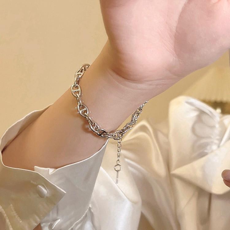 まりまぎ ブレスレット 金属アレルギー対応 アクセサリー コーティング 18k ゴールド シルバー925 ジルコニア 星 サークル オフィス おしゃれ ゴールド |  | 03