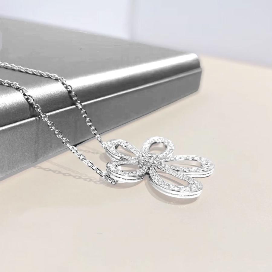 MARIMAGI ネックレス 花 フラワー ダイヤ級 金属アレルギー コーティング ラリエット レディース シンプル チェーン 大人 上品 エレガント 華奢 オフィス 通勤 |  | 03