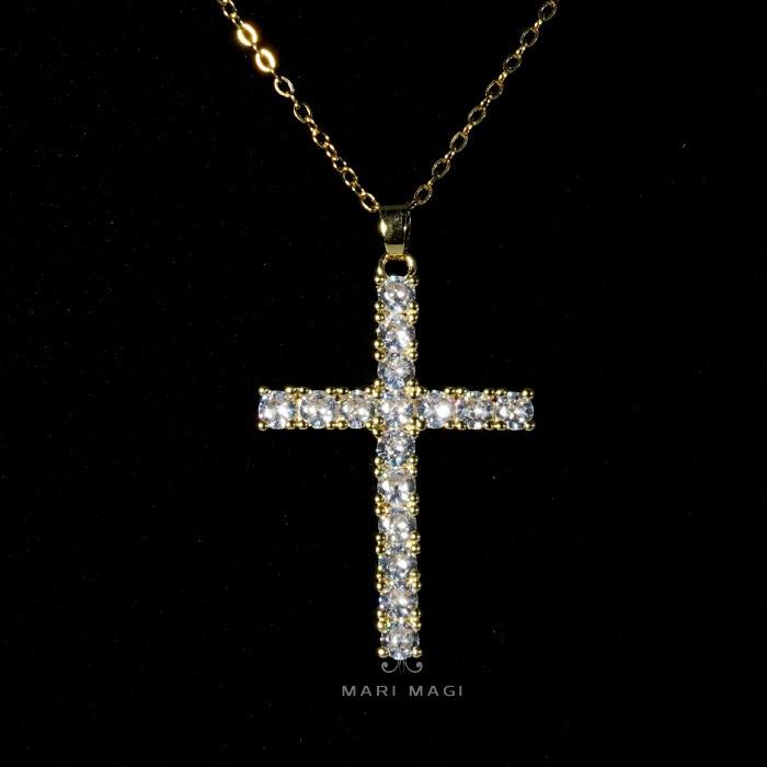 ネックレス レディース 十字架 金属アレルギー対応 ゴールド シルバー プチプラ ジルコニアMARI MAGI シンプル ジュエリー ギフト 女性 プレゼント 誕生日 |  | 04