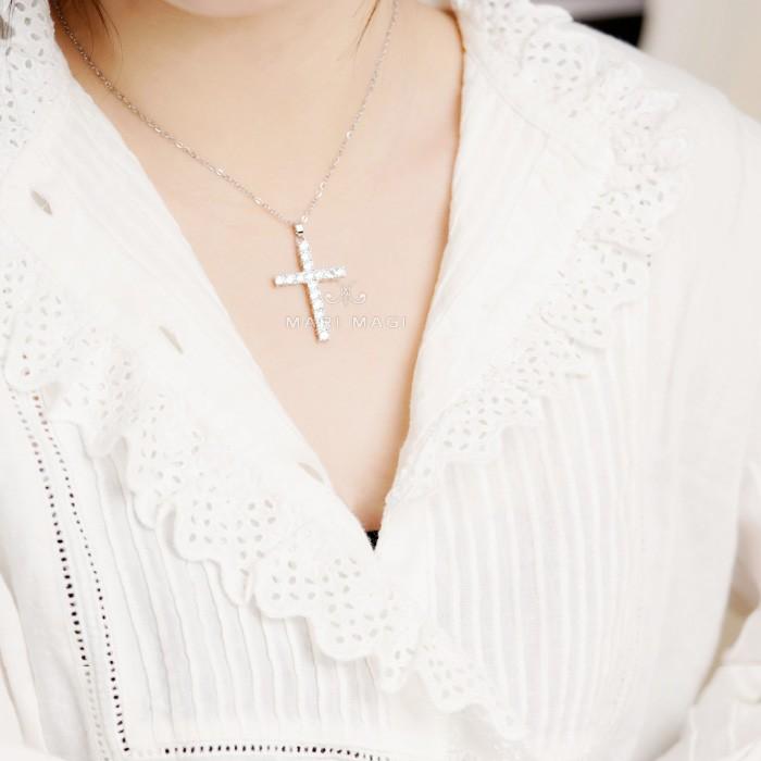 ネックレス レディース 十字架 金属アレルギー対応 ゴールド シルバー プチプラ ジルコニアMARI MAGI シンプル ジュエリー ギフト 女性 プレゼント 誕生日 |  | 08