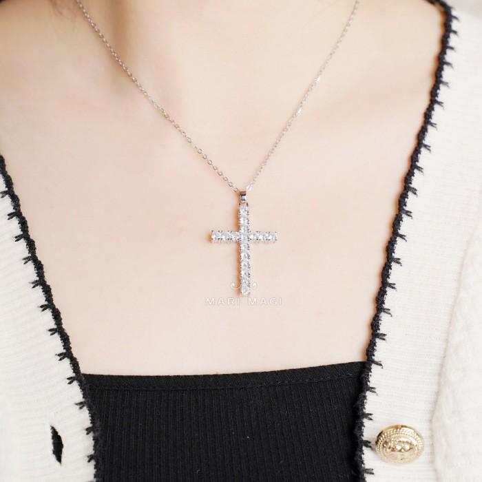 ネックレス レディース 十字架 金属アレルギー対応 ゴールド シルバー プチプラ ジルコニアMARI MAGI シンプル ジュエリー ギフト 女性 プレゼント 誕生日 |  | 09