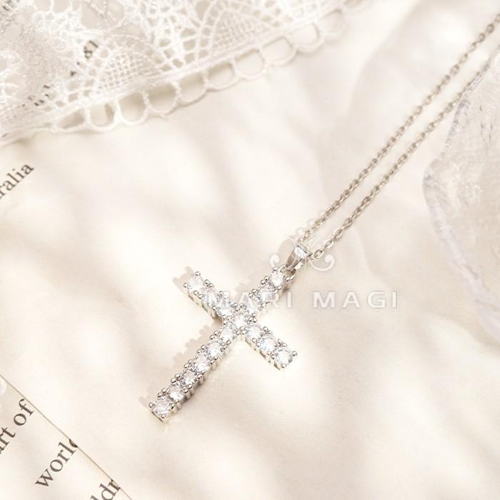 ネックレス レディース 十字架 金属アレルギー対応 ゴールド シルバー プチプラ ジルコニアMARI MAGI シンプル ジュエリー ギフト 女性 プレゼント 誕生日 |  | 16