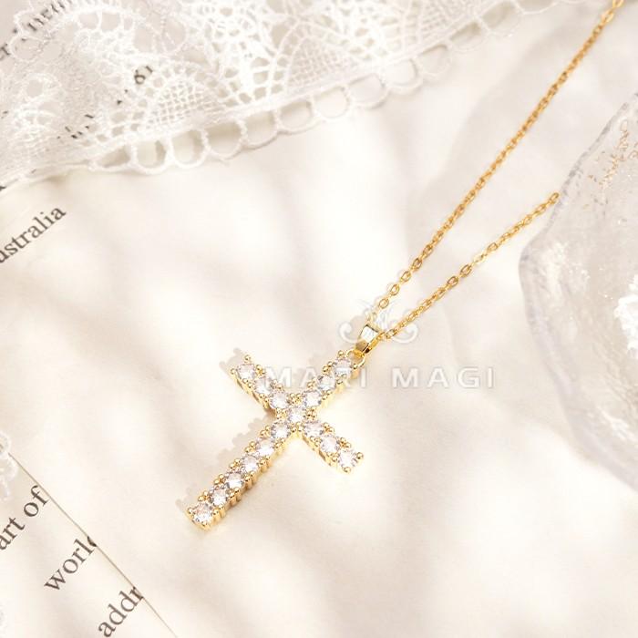 ネックレス レディース 十字架 金属アレルギー対応 ゴールド シルバー プチプラ ジルコニアMARI MAGI シンプル ジュエリー ギフト 女性 プレゼント 誕生日 |  | 19