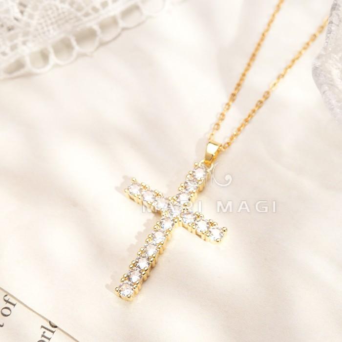 ネックレス レディース 十字架 金属アレルギー対応 ゴールド シルバー プチプラ ジルコニアMARI MAGI シンプル ジュエリー ギフト 女性 プレゼント 誕生日 |  | 20