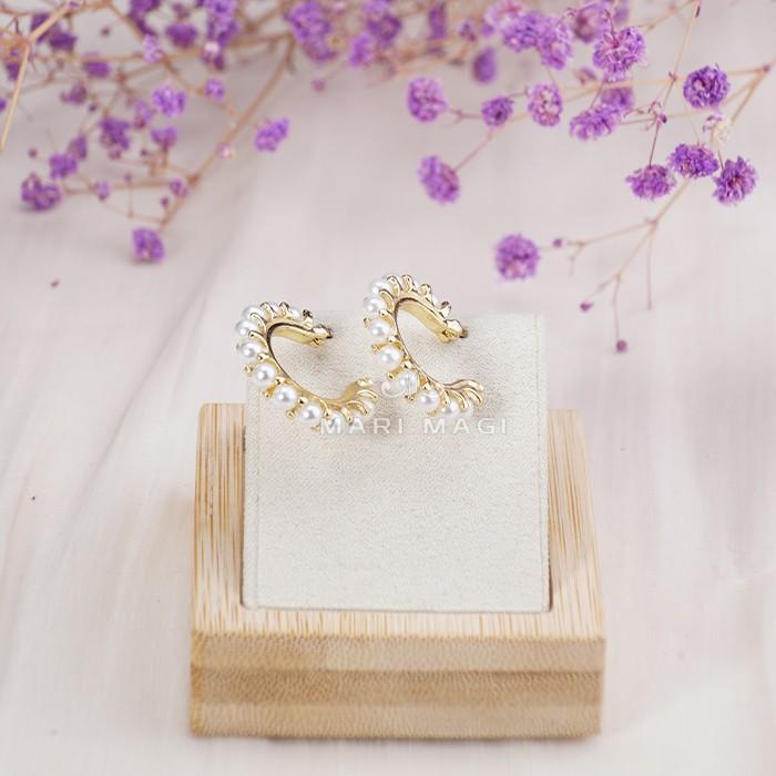 MARIMAGI 金属アレルギー キャッチレス シルバー ゴールド ニッケルフリー フープピアス 小さめ リングピアス 可愛い アクセ パール 真珠 おしゃれ 大人 |  | 04