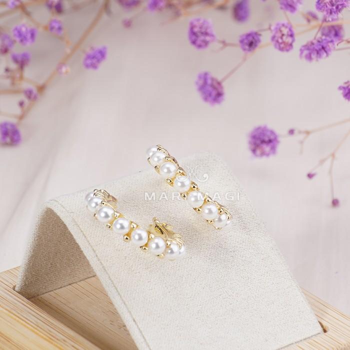 MARIMAGI 金属アレルギー キャッチレス シルバー ゴールド ニッケルフリー フープピアス 小さめ リングピアス 可愛い アクセ パール 真珠 おしゃれ 大人 |  | 06
