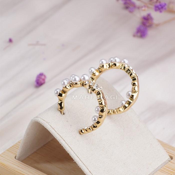 MARIMAGI 金属アレルギー キャッチレス シルバー ゴールド ニッケルフリー フープピアス パール リングピアス 可愛い アクセ 真珠 かわいい おしゃれ 大人 |  | 04