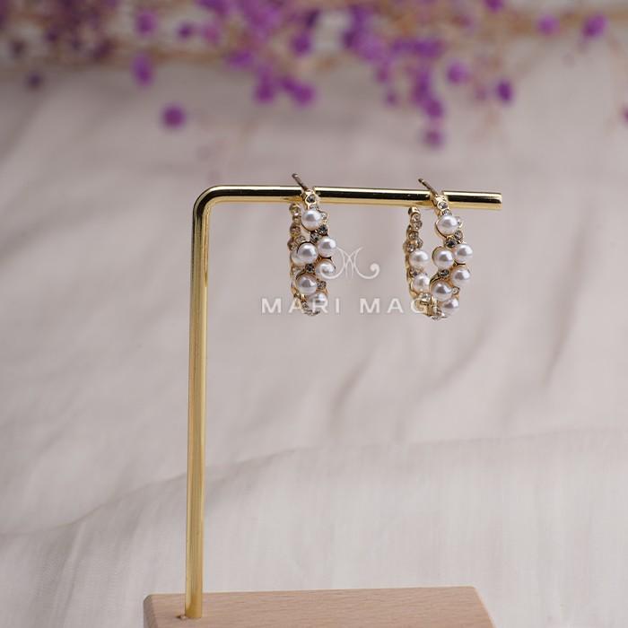 MARIMAGI 金属アレルギー キャッチレス シルバー ゴールド ニッケルフリー フープピアス パール リングピアス 可愛い アクセ 真珠 かわいい おしゃれ 大人 |  | 05