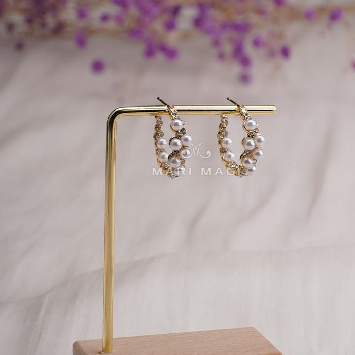 MARIMAGI 金属アレルギー キャッチレス シルバー ゴールド ニッケルフリー フープピアス パール リングピアス 可愛い アクセ 真珠 かわいい おしゃれ 大人 |  | 06