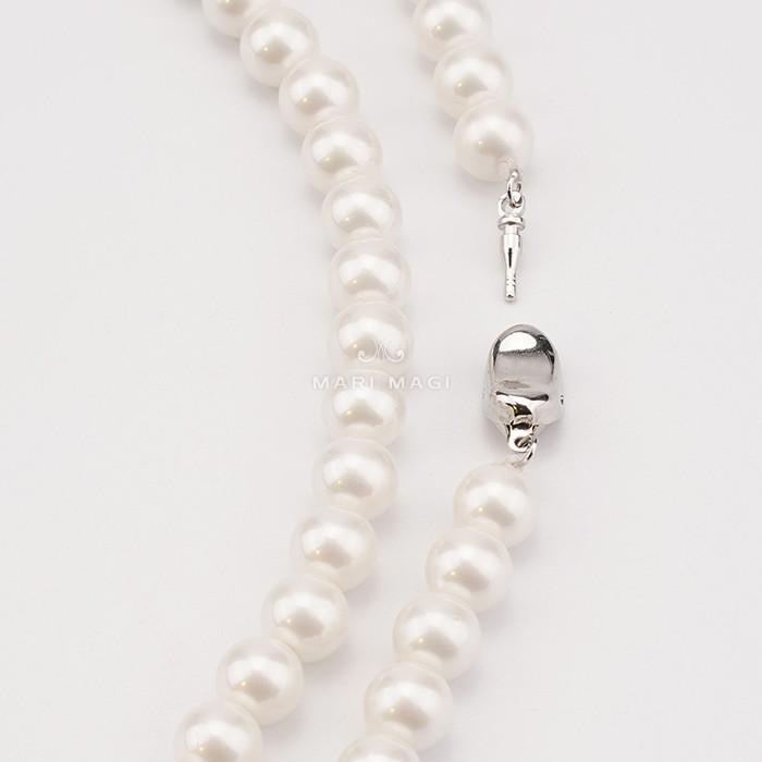 MARI MAGI パールネックレス レディース 真珠 8mm 40cm ガラス 冠婚葬祭 結婚式 葬式 入学 入園 卒業 卒園 フォーマル 30代 40代 50代 |  | 13