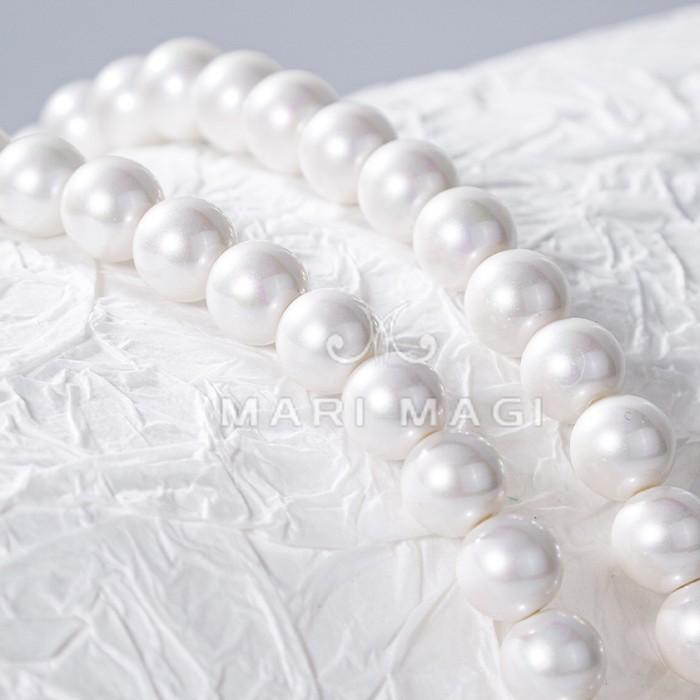MARI MAGI パールネックレス レディース 真珠 8mm 40cm ガラス 冠婚葬祭 結婚式 葬式 入学 入園 卒業 卒園 フォーマル 30代 40代 50代 |  | 05