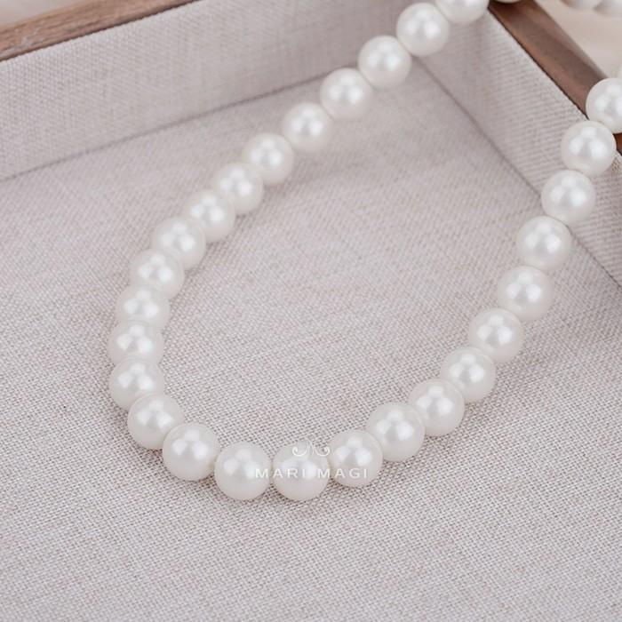 MARI MAGI パールネックレス レディース 真珠 8mm 40cm ガラス 冠婚葬祭 結婚式 葬式 入学 入園 卒業 卒園 フォーマル 30代 40代 50代 |  | 10