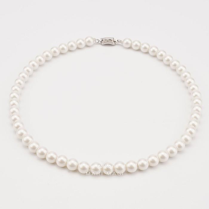MARI MAGI パールネックレス レディース 真珠 8mm 40cm ガラス 冠婚葬祭 結婚式 葬式 入学 入園 卒業 卒園 フォーマル 30代 40代 50代 |  | 11