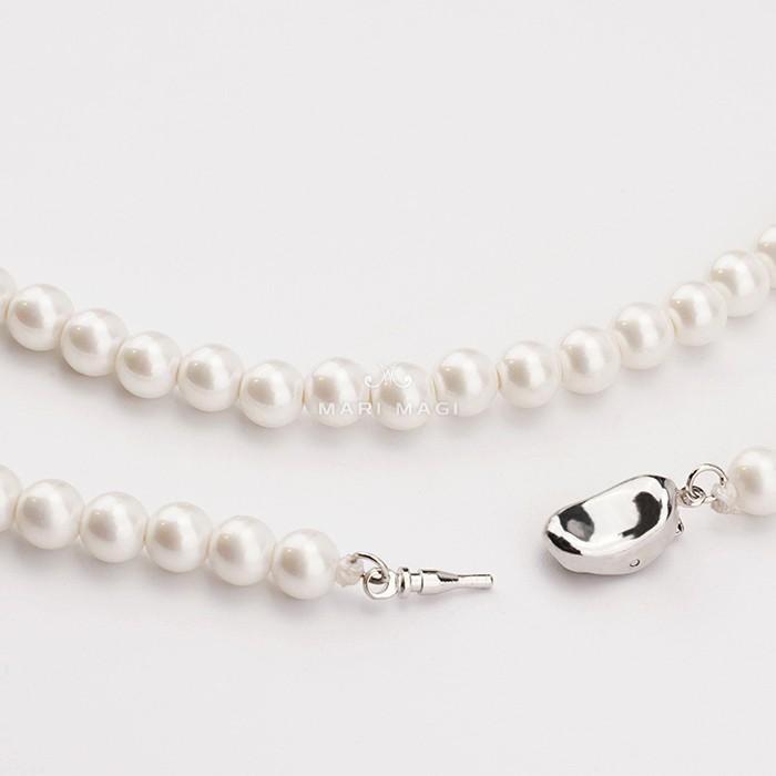 MARI MAGI パールネックレス レディース 真珠 8mm 40cm ガラス 冠婚葬祭 結婚式 葬式 入学 入園 卒業 卒園 フォーマル 30代 40代 50代 |  | 13