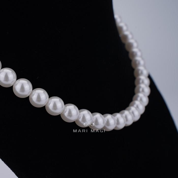 MARI MAGI パールネックレス レディース 真珠 8mm 40cm ガラス 冠婚葬祭 結婚式 葬式 入学 入園 卒業 卒園 フォーマル 30代 40代 50代 |  | 05