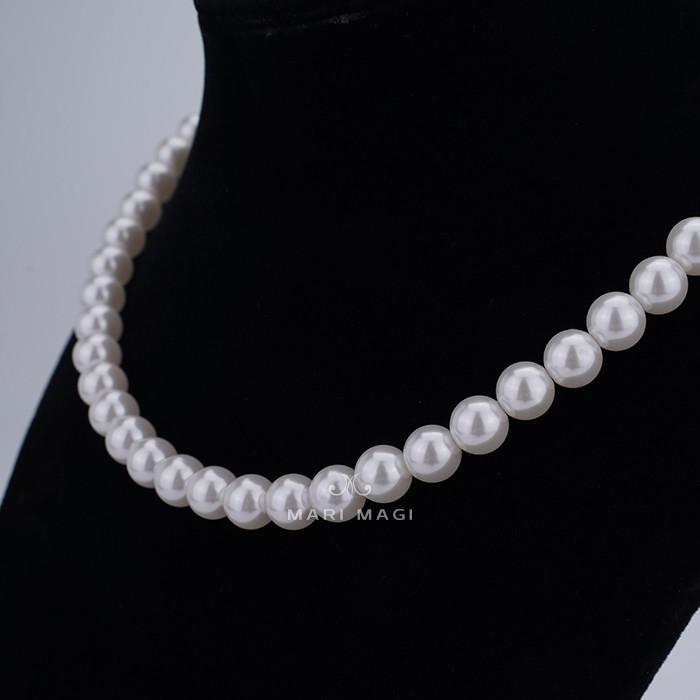 MARI MAGI パールネックレス レディース 真珠 8mm 40cm ガラス 冠婚葬祭 結婚式 葬式 入学 入園 卒業 卒園 フォーマル 30代 40代 50代 |  | 06