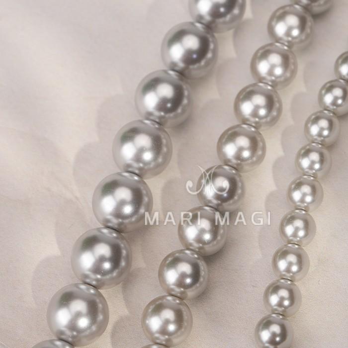 MARI MAGI パールネックレス レディース 真珠 6mm 40cm ガラス 冠婚葬祭 結婚式 葬式 入学 入園 卒業 卒園 フォーマル 30代 40代 50代 |  | 02