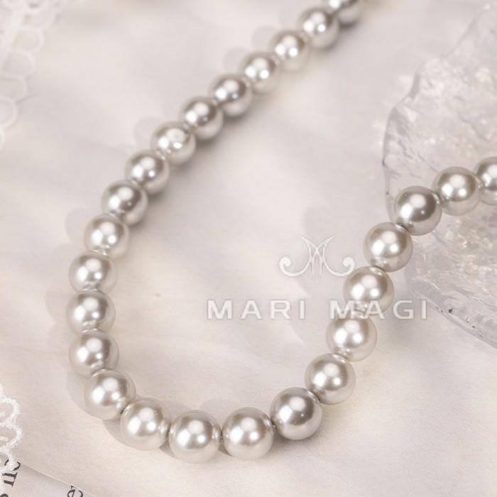 MARI MAGI パールネックレス レディース 真珠 8mm 40cm ガラス 冠婚葬祭 結婚式 葬式 入学 入園 卒業 卒園 フォーマル 30代 40代 50代 |  | 01