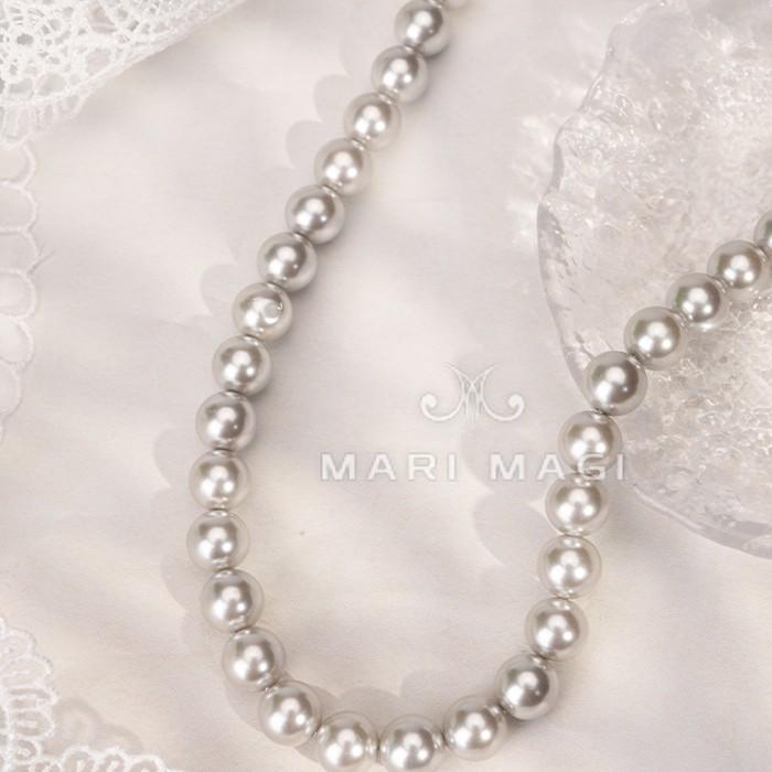 MARI MAGI パールネックレス レディース 真珠 8mm 40cm ガラス 冠婚葬祭 結婚式 葬式 入学 入園 卒業 卒園 フォーマル 30代 40代 50代 |  | 02