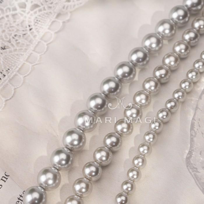 MARI MAGI パールネックレス レディース 真珠 10mm 40cm ガラス 冠婚葬祭 結婚式 葬式 入学 入園 卒業 卒園 フォーマル 30代 40代 50代 |  | 03