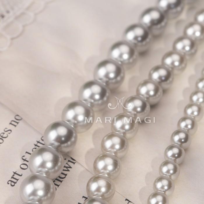 MARI MAGI パールネックレス レディース 真珠 10mm 40cm ガラス 冠婚葬祭 結婚式 葬式 入学 入園 卒業 卒園 フォーマル 30代 40代 50代 |  | 04