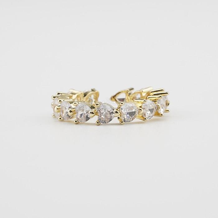 MARI MAGI ジルコン  ハートリング ゴールド シルバー 指輪 レディース 18K 10金 10K ホワイトゴールド 記念日ギフト プレゼント 金属アレルギー ジュエリー |  | 09