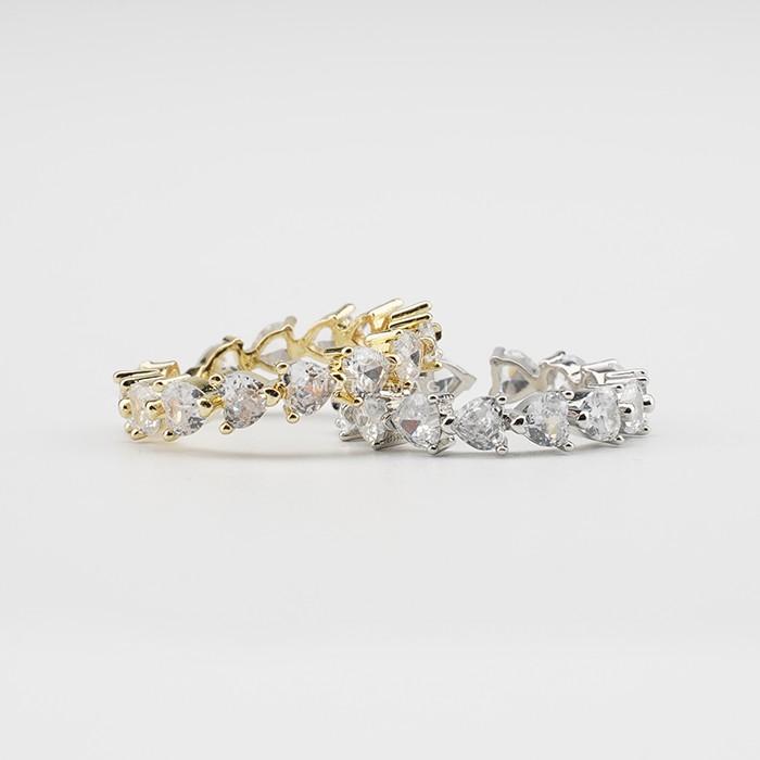 MARI MAGI ジルコン  ハートリング ゴールド シルバー 指輪 レディース 18K 10金 10K ホワイトゴールド 記念日ギフト プレゼント 金属アレルギー ジュエリー |  | 12