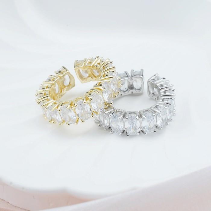 MARI MAGI ジルコン 楕円形 リング ゴールド シルバー 指輪 レディース 18K 10金 10K ホワイトゴールド 記念日ギフト プレゼント 金属アレルギー ジュエリー |  | 01