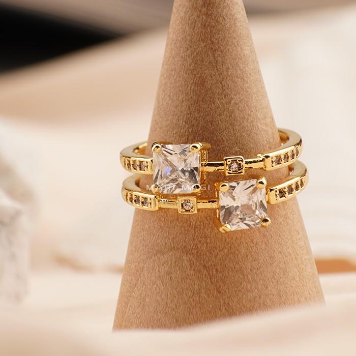 marimagi 指輪 おしゃれ かわいい シルバー ゴールド ピンク カラー ニッケルフリー サージカルステンレス 316L 金属アレルギー対応 レディース キラキラ |  | 11