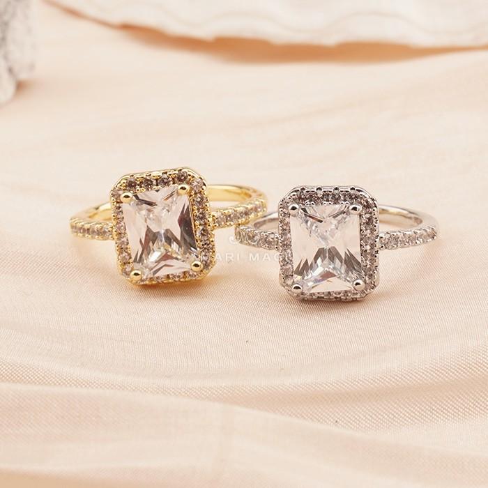 mari magi リング 指輪 ピンキーリング 金属アレルギー つけっぱなし レディース サイズフリー 大きいサイズ 多面カット 大人 ゴールド ホワイトゴールド |  | 01