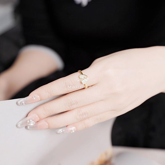 マリマギ リング 指輪 ピンキーリング 金属アレルギー つけっぱなし ペアリング レディース メンズ 大きいサイズ 17号 21号 大人 上品 華奢 オフィス mari magi |  | 02