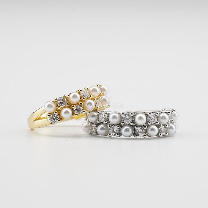 マリマギ リング 指輪 マルチビュー オープン レディース クリアー ゴールド ミックス ゴールド シルバー シンプル デザイン 重ね着け 人気 流行 まりまぎ |  | 10