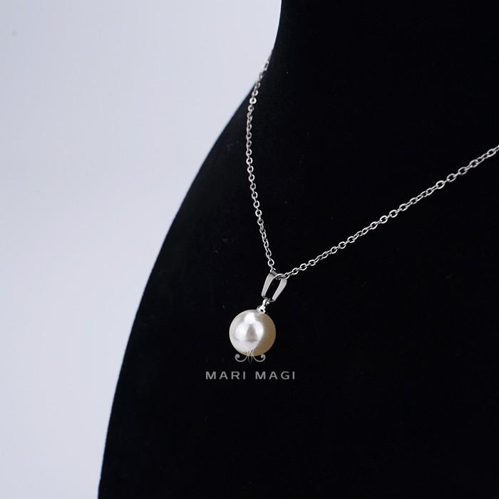 パールネックレス 一粒 10mm 冠婚葬祭 葬式 葬儀 喪服 結婚式 お呼ばれ 金属アレルギー対応 パール レディース ニッケルフリー ABS シンプル おしゃれ mari magi |  | 09