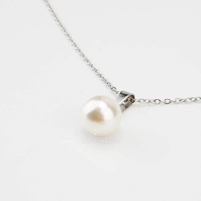 パールネックレス 一粒 10mm 冠婚葬祭 葬式 葬儀 喪服 結婚式 お呼ばれ 金属アレルギー対応 パール レディース ニッケルフリー ABS シンプル おしゃれ mari magi |  | 12