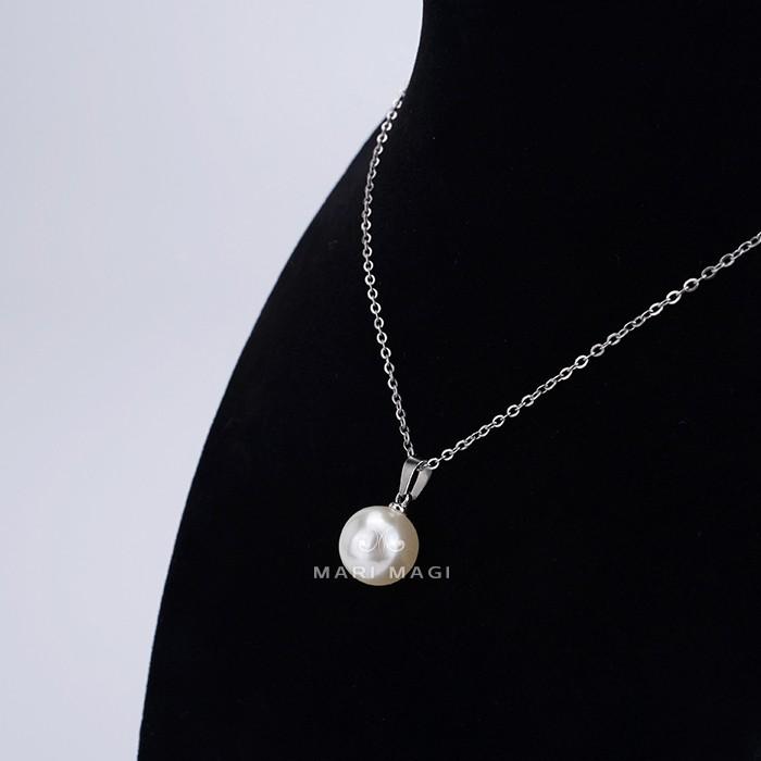 パールネックレス 一粒 12mm 冠婚葬祭 葬式 葬儀 喪服 結婚式 お呼ばれ 金属アレルギー対応 パール レディース ニッケルフリー ABS シンプル おしゃれ mari magi |  | 09