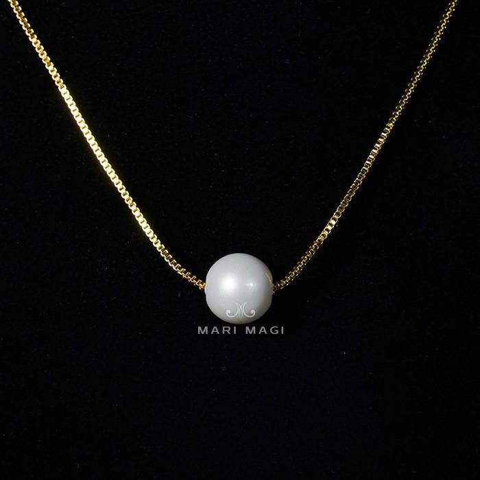 パールネックレス 一粒 8mm 18金 葬式 結婚式 冠婚葬祭 真珠 フォーマル パーティー アコヤ貝 レディース ゴールド ホワイト ピンク 長さ調整可能 |  | 11