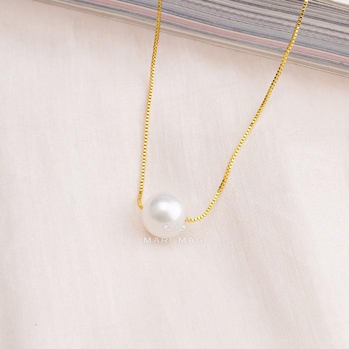 パールネックレス 一粒 10mm 18金 大粒 冠婚葬祭 葬式 結婚式 フォーマル パーティー アコヤ貝 レディース ピンクゴールド ホワイトゴールド 長さ調整可能 |  | 14