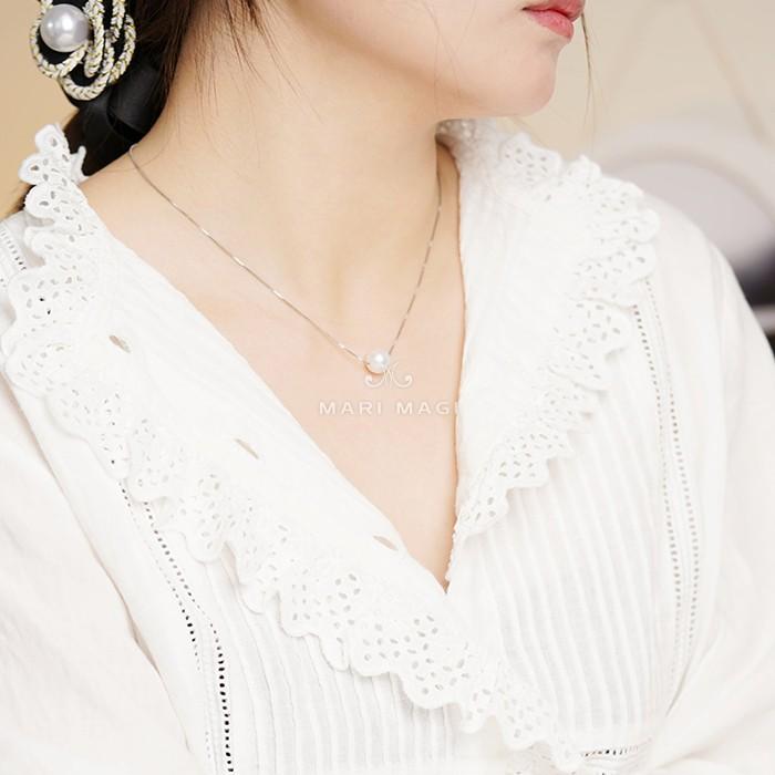 パールネックレス 一粒 10mm 18金 大粒 冠婚葬祭 葬式 結婚式 フォーマル パーティー アコヤ貝 レディース ピンクゴールド ホワイトゴールド 長さ調整可能 |  | 05