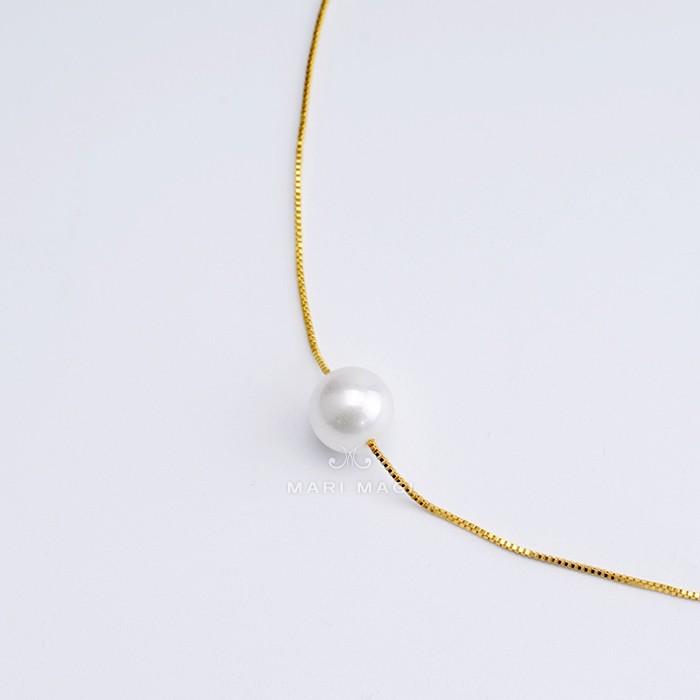 パールネックレス 一粒 10mm 18金 大粒 冠婚葬祭 葬式 結婚式 フォーマル パーティー アコヤ貝 レディース ピンクゴールド ホワイトゴールド 長さ調整可能 |  | 10