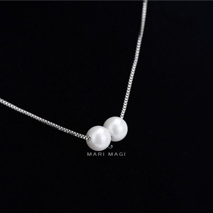 パールネックレス 二粒 8mm 18金 大粒 冠婚葬祭 葬式 結婚式 フォーマル パーティー アコヤ貝 パール レディース ピンクゴールド ホワイトゴールド 長さ調整可能 |  | 09