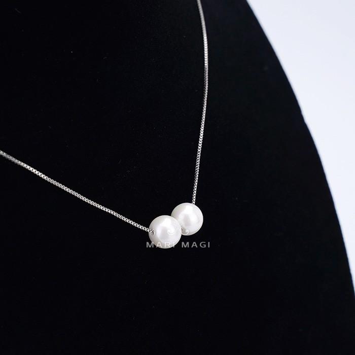 パールネックレス 二粒 8mm 18金 大粒 冠婚葬祭 葬式 結婚式 フォーマル パーティー アコヤ貝 パール レディース ピンクゴールド ホワイトゴールド 長さ調整可能 |  | 10