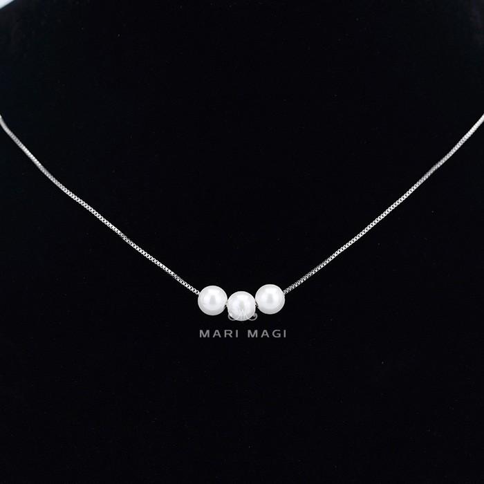 パールネックレス 三粒 6mm 18金 大粒 冠婚葬祭 葬式 結婚式 フォーマル パーティー アコヤ貝 レディース ピンクゴールド ホワイトゴールド 長さ調整可能 |  | 06