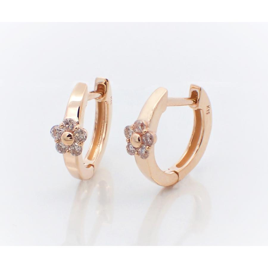 新品K10YG 天然ダイヤモンドピアス total0.10ct イエローゴールド ピアス レディース アレルギー対応 ニッケルフリー K10YG 10金