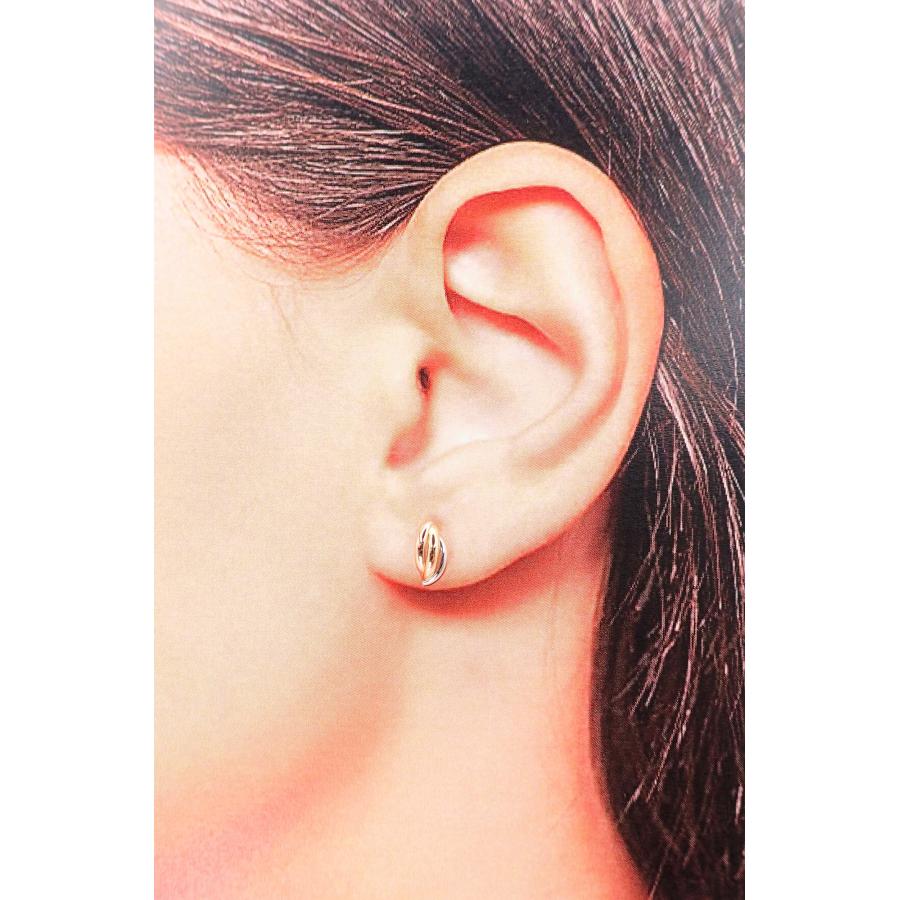 ピアス レディース アレルギー対応 ニッケルフリー K18 K18PG Pt900