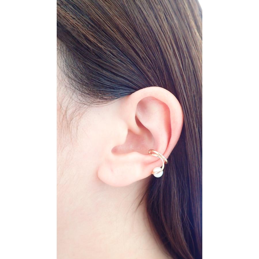 イヤーカフ レディース アレルギー対応 ニッケルフリー K10 10金  