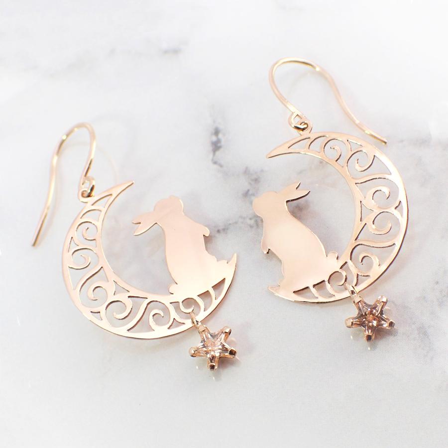 ピアス レディース アレルギー対応 ニッケルフリー K10 10金 イエロー