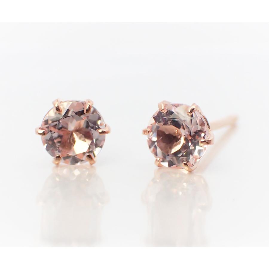 ピアス レディース アレルギー対応 ニッケルフリー K18PG 18金 ピンク