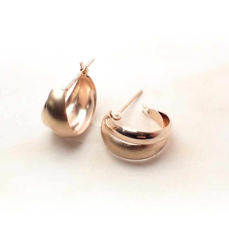 ピアス レディース アレルギー対応 ニッケルフリー K10 10金 イエロー